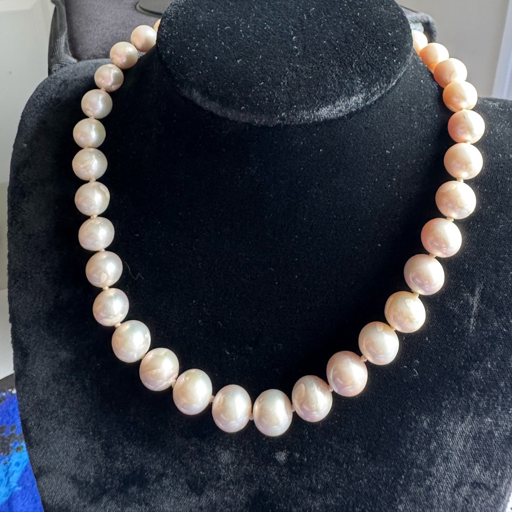Huge 11-14mm Elegant Fresh Water Pearl Necklace